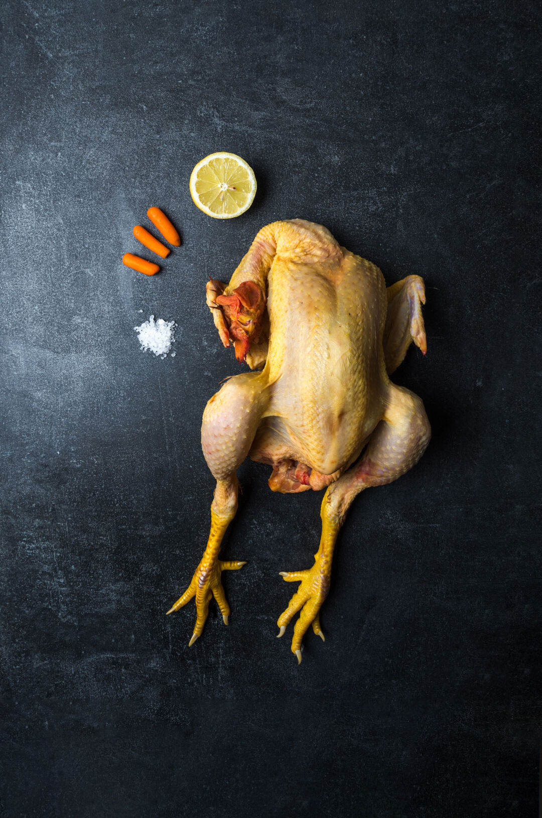 Pollo intero allevato all'aperto